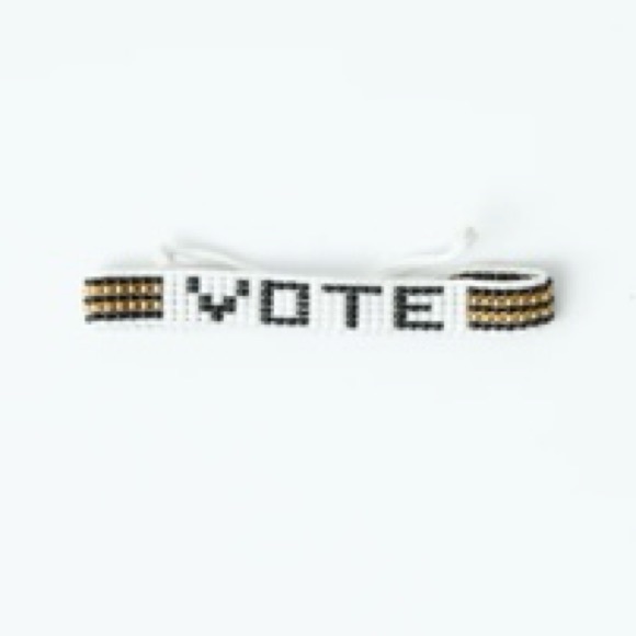 NWT 🗳️ VOTE Bracelet • Handwoven Beaded • Adjustable closure • UBUNTU Life - Picture 2 of 11